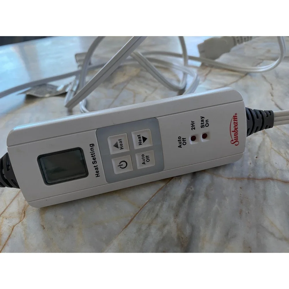 Sunbeam Electric Blanket Replacement Controller 4-Pin Digital Display Auto-Off